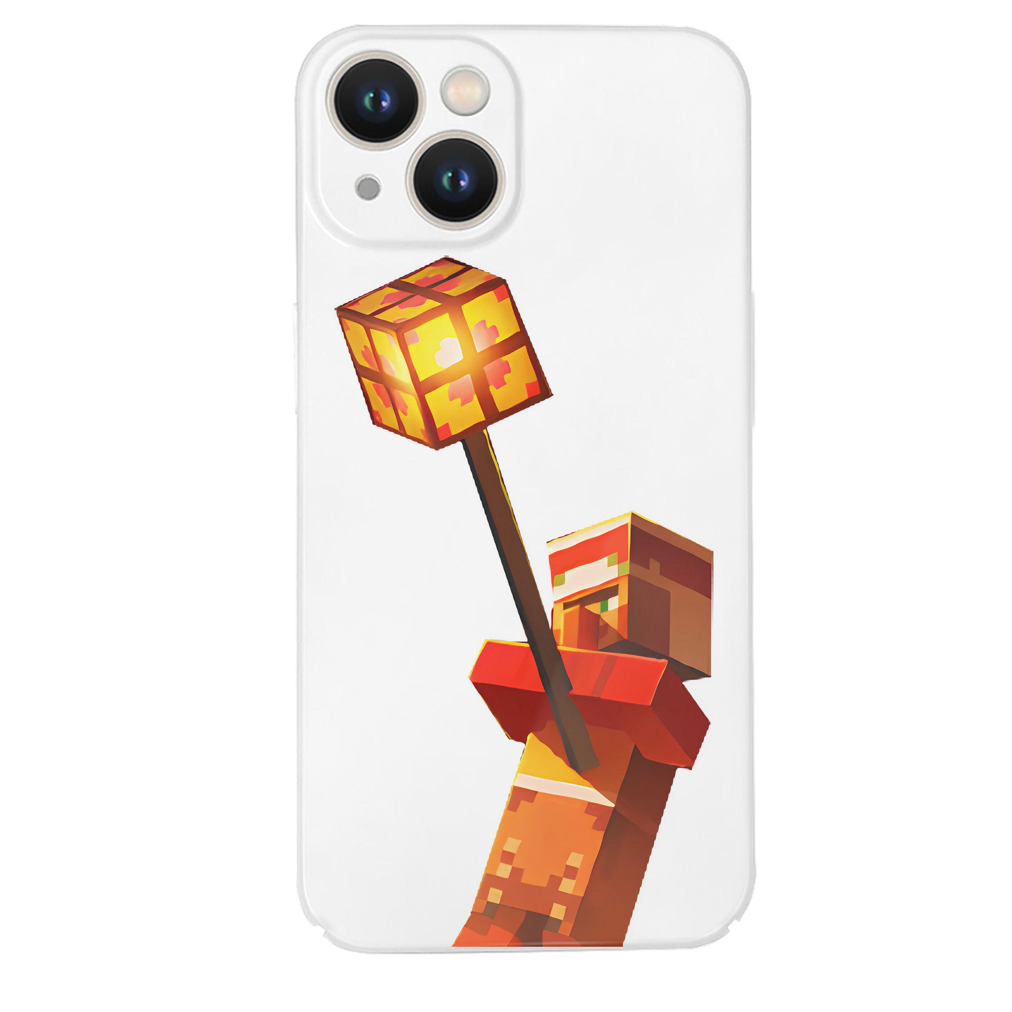 （画像用） マインクラフト ブロックの世界 Minecraft MC Block world 【iPhone 14シリーズ対応】ハードケース